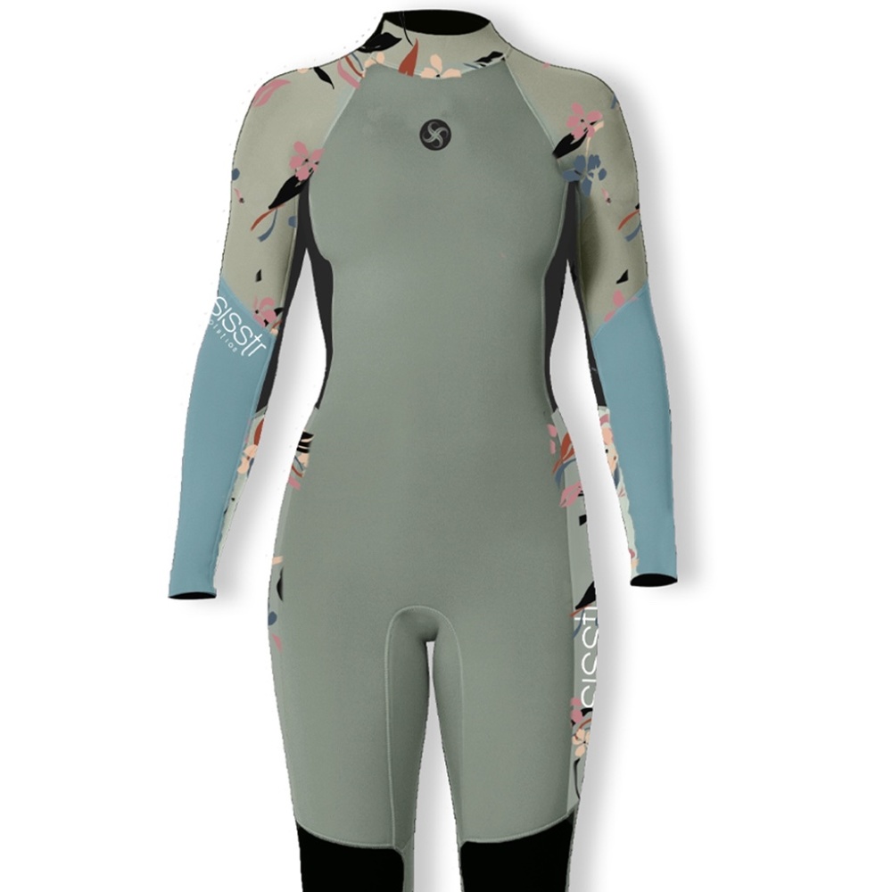 YOUTH 3/2 PRINT BACK ZIP FULL SUIT